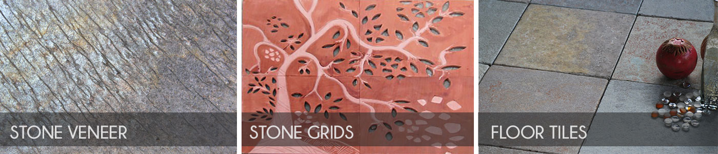 stone veneer  grids countertops